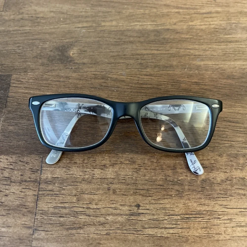 Ray Ban RB5228 5405 50-17-140 Matte Black Flex Hinge Eyeglasses Frames Only‎